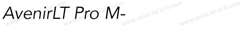 AvenirLT Pro M字体转换